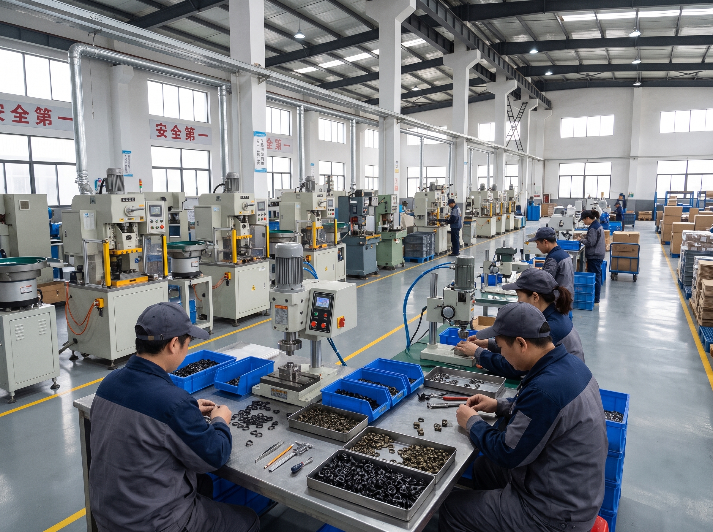 Naike footwear hardware production workshop