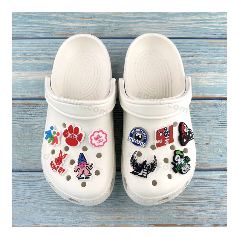 One-Piece In-Mold PVC Clog Shoe Charms