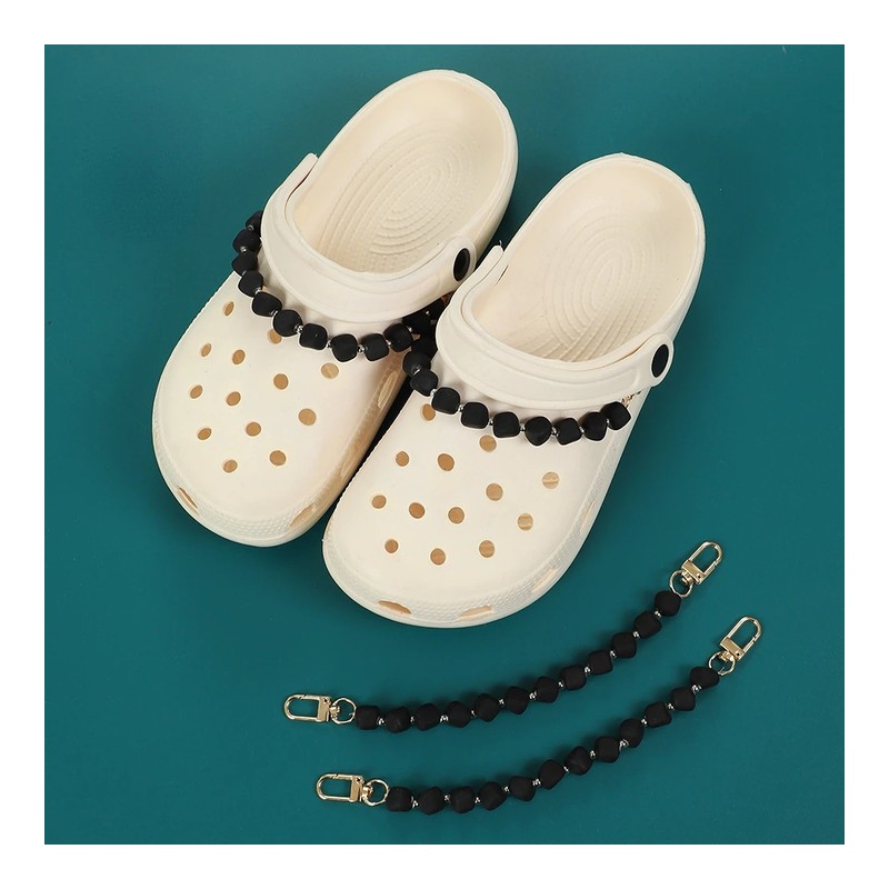 Removable Chain Charm Assembly for Clogs footwear trim style