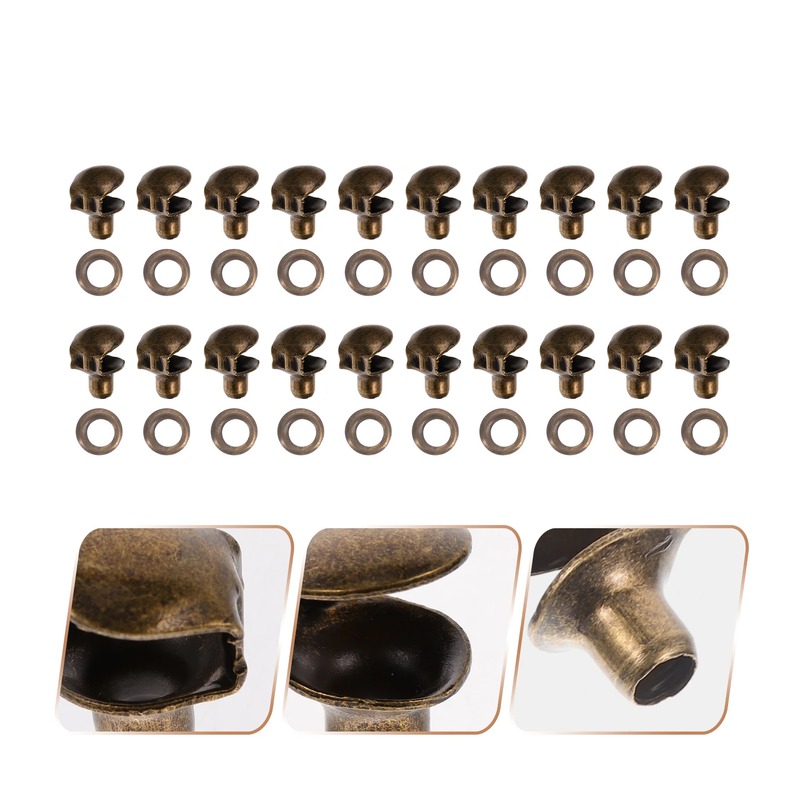 Laser Micro-Branded Outer Flange Brass Eyelet footwear trim style