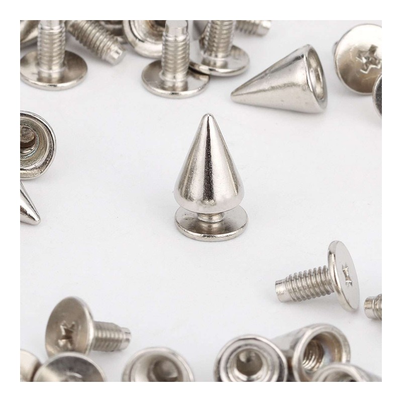 Screw-Back Decorative Punk Cone Studs footwear trim style