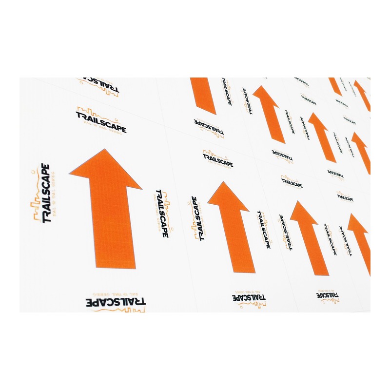 Reflective Arrow Directional Trail Running Decal footwear trim style