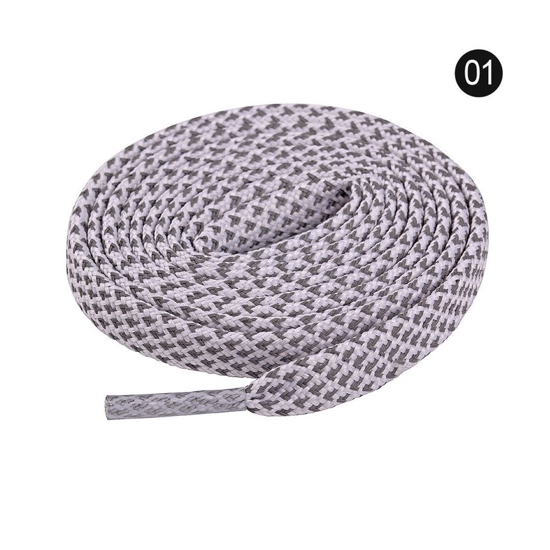 Reflective Oval Sneaker Athletic Shoelaces footwear trim style