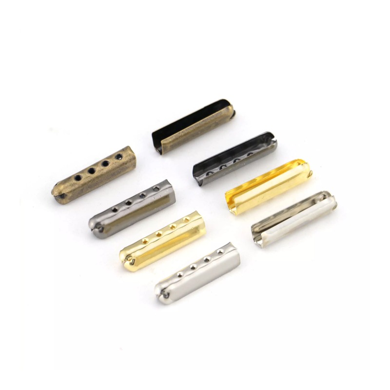 Square Profile Architectural Metal Aglets footwear trim style