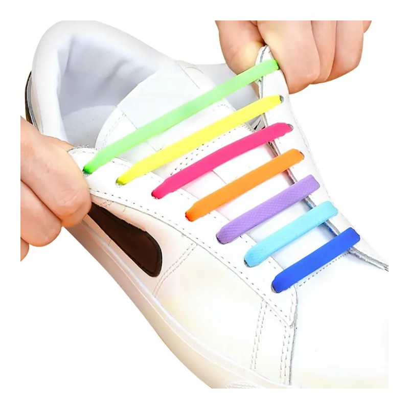 No-Tie Memory Silicone Quick-Fit T-End Laces footwear trim style