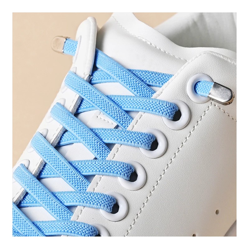 Kids Flat Elastic Stretch Shoelaces footwear trim style